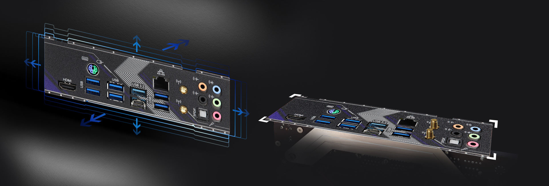 Flexible Integrated I/O Shield